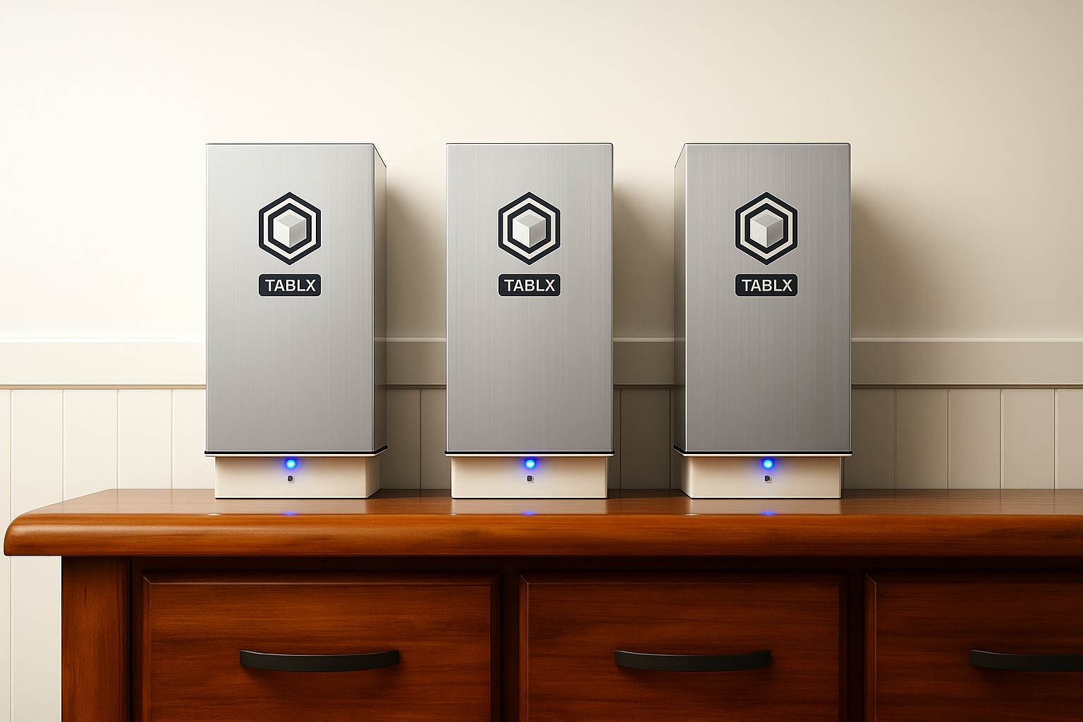 Multiple Tablx PRO devices stacked together